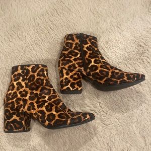 Aldo booties - cheetah print